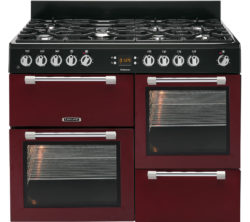 LEISURE  Cookmaster CK110F232R Dual Fuel Range Cooker - Red & Chrome